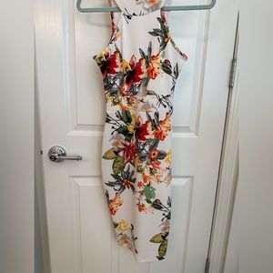 White floral dress